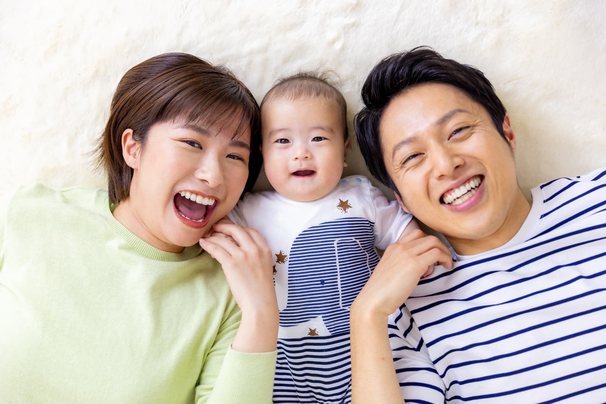代々木八幡 赤ちゃんの家族写真