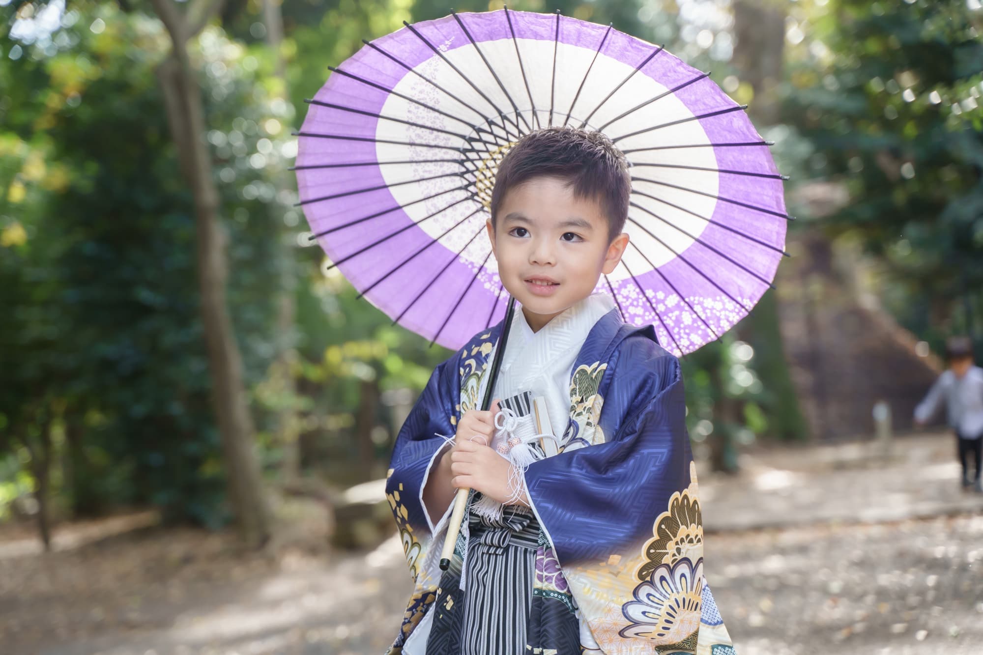 代々木八幡宮の5歳の七五三の出張撮影