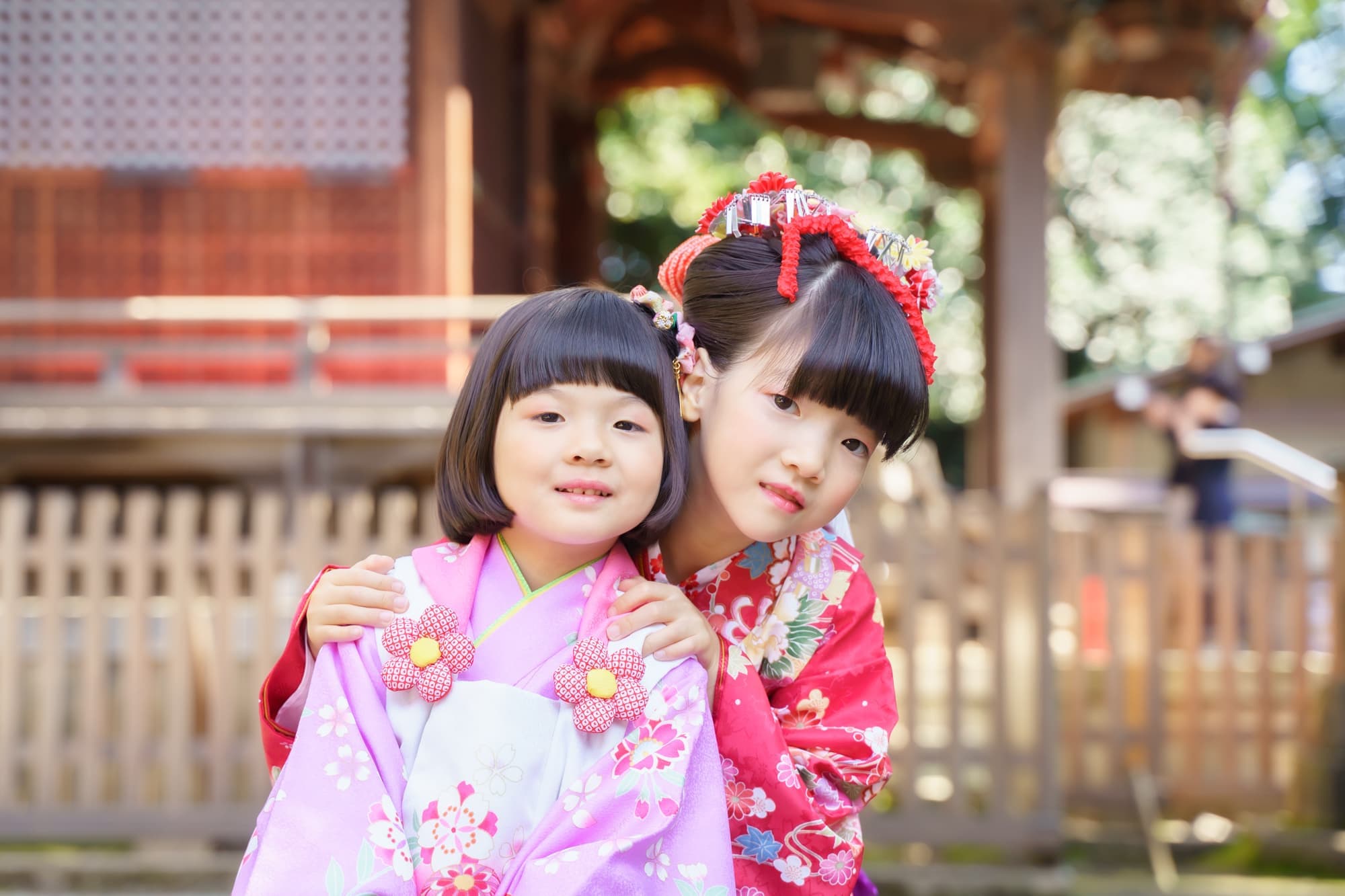 代々木八幡宮の七五三(7歳と3歳)