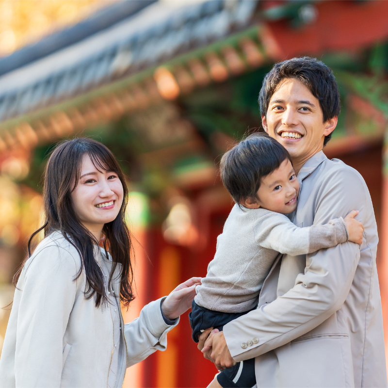 代々木八幡宮・カジュアル七五三の出張撮影